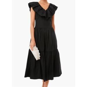 Pomander Place Jo Ruffle Sleeveless Tier Dress Tuckernuck Black S